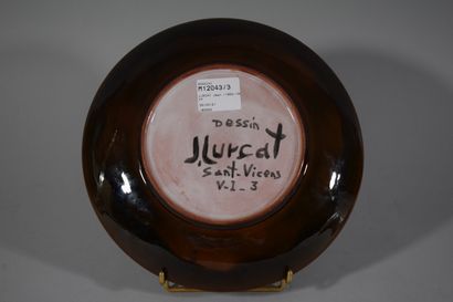 null LURCAT Jean (1892-1966) d'ap.

Circular enamelled ceramic plate decorated with...