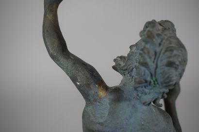 null Faune dansant de Pompéi, bronze d'après l'Antique selon l'oeuvre qui orne le...