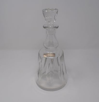 null SAINT-LOUIS

Crystal decanter, "Jersey" model, mark on the base, Cristal St-Louis...