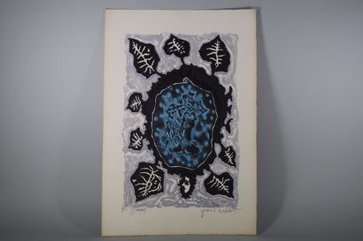 null LURCAT Jean (1892 - 1966)

Stylized leaf, lithograph.

40x25 cm. Stamped on...