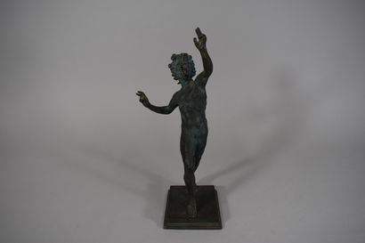 null Dancing Faun of Pompeii, bronze after the Antique according to the work that...