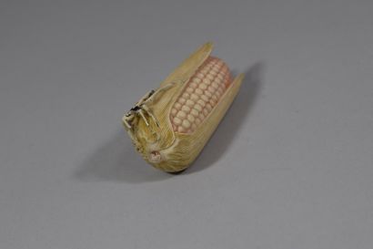 null Snuffbox in the shape of an ear of corn and coral

H: 7 cm

Accident, missi...