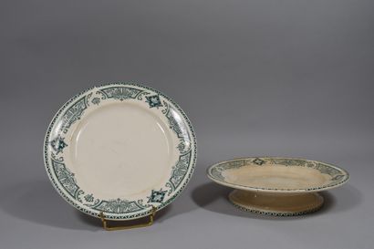 null LONGWY

Set of 4 pieces of earthenware:

- 1 tureen, D.: 25cm

- 1 salad bowl,...