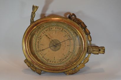 null Louis XVI style giltwood barometer 

Accidents, missing parts, traces of wood-eating...