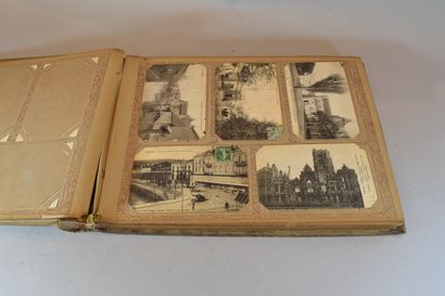 null Album de cartes postales anciennes (200 pièces principalement régionalistes),...