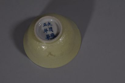 null CHINE

Deux tasses en porcelaine type monochrome blanc.

Marque Yongzheng ap....