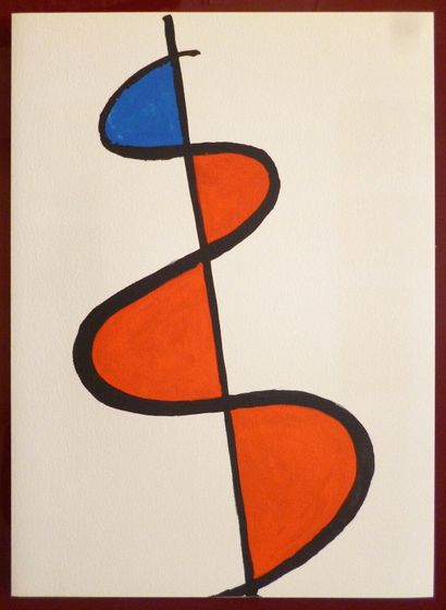  CALDER Alexander 
Catalogue made for an exhibition at the Maeght Gallery in Zurich...