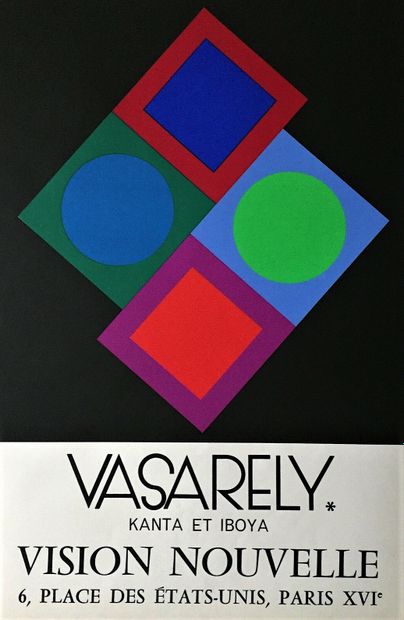 VASARELY Victor 
 
Affiche en sérigraphie....