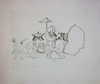  CASTILLO Jorge 
1978 
Engraving signed lower right, numbered on 75 
56x65cm