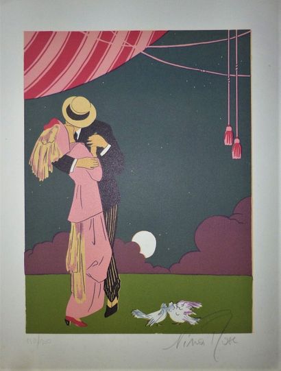 Nina Rose 
Lithograph. Signed lower right....