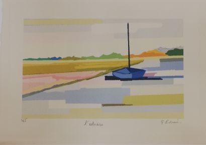 GABY-EDEN 
The estuary 
Lithograph on paper....