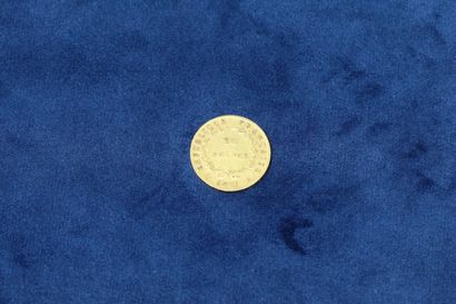 null 1 pièce en or de 20 Francs Napoléon Empereur An 13 A.

Poids : 6.45g.

TB à...