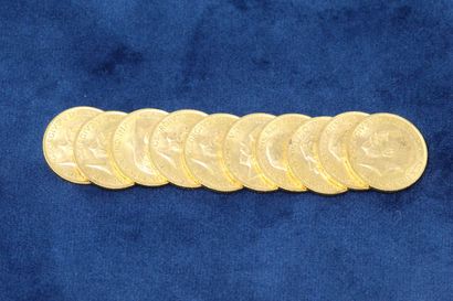 null 10 Sovereigns in gold Georges V 1912.

Weight : 79.9g.

TTB to SUP.
