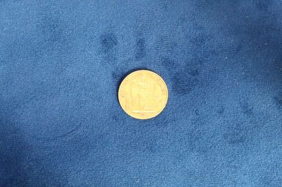null 
1 pièce en or de 20 Francs au Génie, 1876A

Poids : 6.45 g.

TB à TTB.
