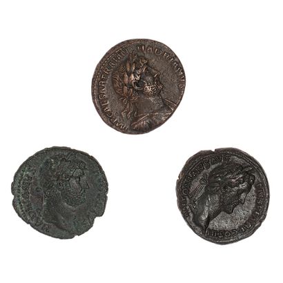 null Lot of 3 aces.

Antoninus the Pious (C.106) and Hadrian (2) (C. 369 & C. 1142)...