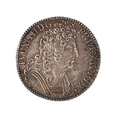null Louis XIV (1643-1715)

Quart d'écu aux 3 couronnes 1712 X.

Dup. : 1570. 

TTB...