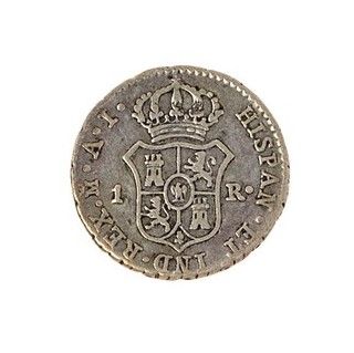 null SPAIN - JOSEPH NAPOLEON 

1 silver real 1812 Madrid. 

Calico: tipo2-7.

Rare,...