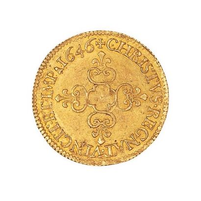 null Louis XIV (1643-1715)

Ecu d'or au soleil 1646 X. Dup. : 1416A. 

Rare, TTB...