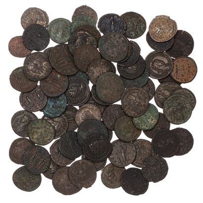 null Lot of 70 Antoninians and bronzes. 

Posthumus, Aurelian, Probus, Carinus, Severina,...