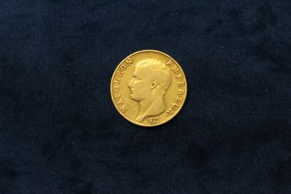 Gold coin of 40 francs Napoleon Emperor year...