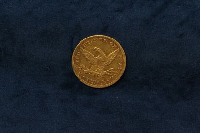 null 1 pièce en or de 10 dollars "Coronet Head Eagle" 1850 (Philadelphie).

TB à...