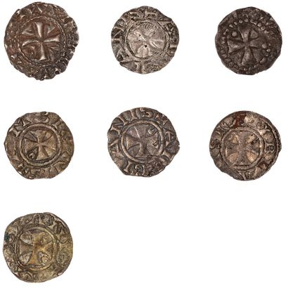 null THE FEUDAL ERA

County of Amiens (11th-12th century)

Lot of 7 denarii.

Boudeau...