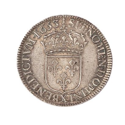 null Louis XIV (1643-1715)

Demi écu à la mèche longue 1653 X.

Dup. : 1470. 

TTB...