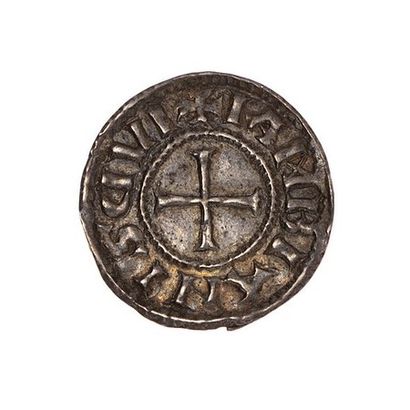 null THE CAROLINGIANS 

Charles the Bald (840-877)

Denarius of Amiens.

D. 30

TTB...