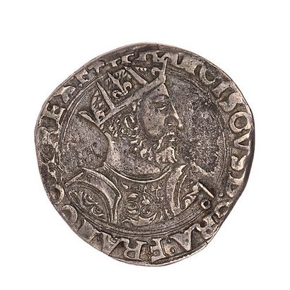 null FRANCOIS I (1515-1547) 

Silver teston 25th type, struck in Lyon. 

Dup : 904....