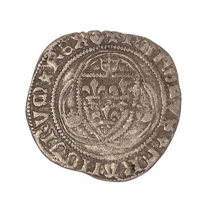 null Charles VII (1422-1461)

White with crown 4th issue (1455) struck in Laon. 

Dup....