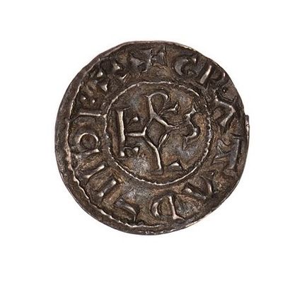 null LES CAROLINGIENS 

Charles Le Chauve (840-877)

Denier d'Amiens.

D. 30

TTB...