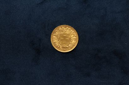 null OB Pièce en or de 20 francs Vreneli. (1947 B)

TTB à SUP. 

Poids : 6.45 g.
