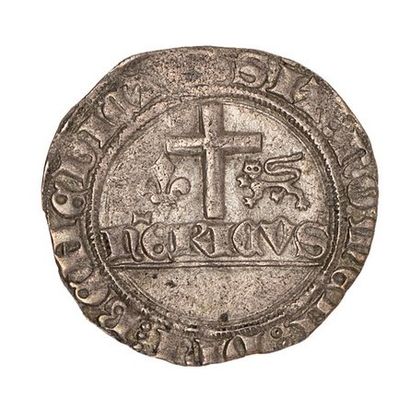 null Henri VI d'Angleterre (1422-1453)

Blanc aux écus frappé à Amiens (1422)

Dup....