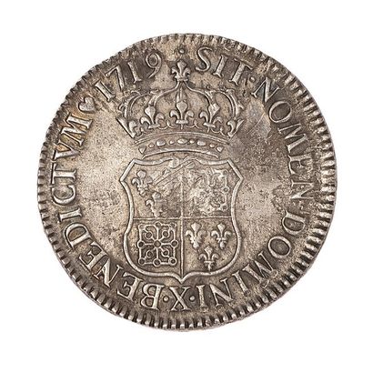 null Louis XV (1715-1774)

Ecu of Navarre 1719 X. 

Dup. : 1657. 

Slightly corroded,...