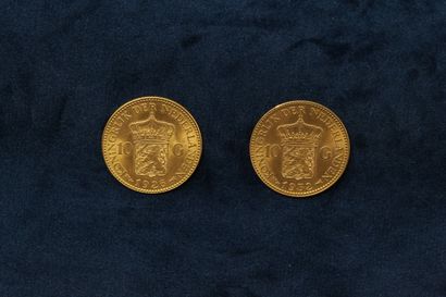 null NETHERLANDS

Two gold coins of 10 Gulden - Wilhelmina I 1926 - 1932. TTB.



Weight...