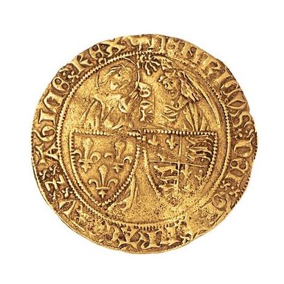 null Henri VI d'Angleterre (1422-1453)

Salut d'or frappé à Amiens (agnel pascal)...