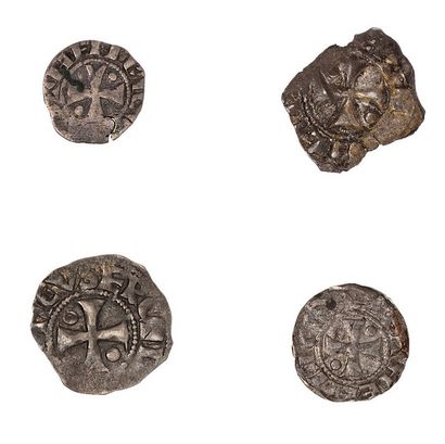 null Bishopric of Beauvais - Henry of France (1149-1162)

Lot of 2 deniers and 2...