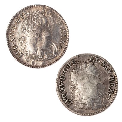 null Louis XV (1715-1774)

Lot of 2 shields of Navarre 1718 X. 

Dup. : 1657. 

B...