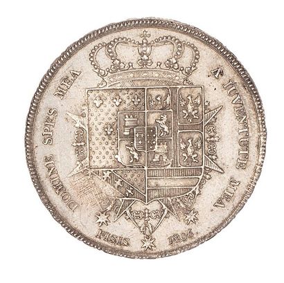 null ETRURIA (under French rule)

10 Paoli 1806 Pisa (LMN 1170)

Slight cleaning,...