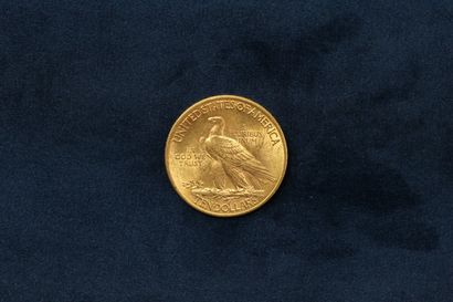 null 1 pièce en or de 10 dollars "Indian Head Eagle" 1913.

TB à TTB. 

Poids : ...