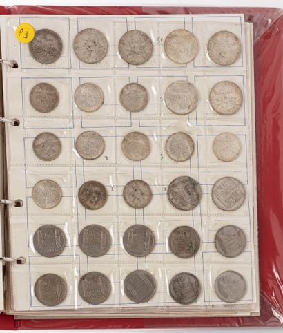 null Lot of about 210 mainly French silver and bronze coins including Charles Le...
