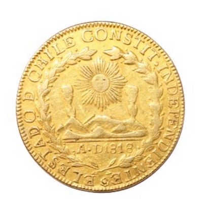 null CHILE REPUBLIC

8 gold escudos 1835 Santiago

K.M.93 Weight : 26.8 g.

Traces...