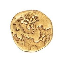 null Ambiens. Quart de statère d'or "à la tête d'Indien" (2e siècle av. J.C.)

D.T....