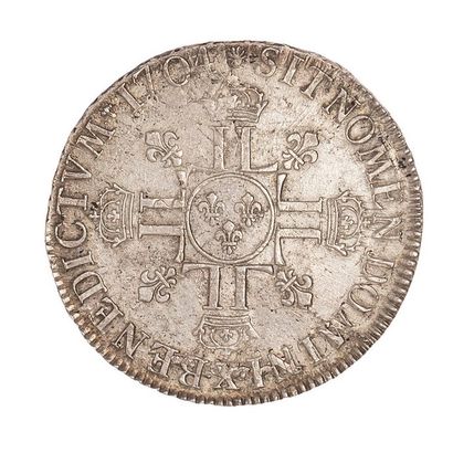 null Louis XIV (1643-1715)

Ecu with 8L 2nd type. 1704 X reformation. 

Dup. 1551A....