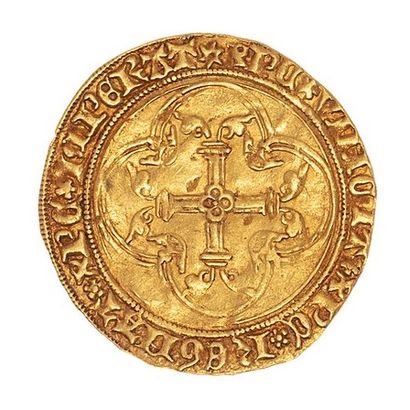 null Charles VII (1422-1461)

Ecu d'or ou écu neuf 1er émission (1436) Saint Quentin....