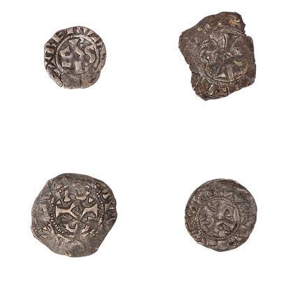 null Bishopric of Beauvais - Henry of France (1149-1162)

Lot of 2 deniers and 2...
