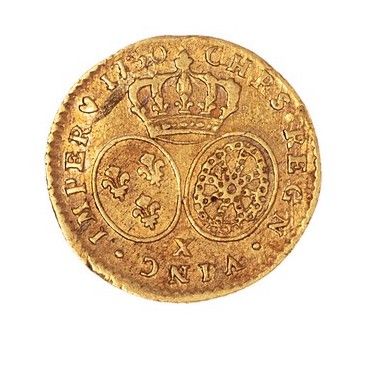 null Louis XV (1715-1774)

Half gold louis with glasses 1730 X. 

Dup. : 1641. 

TTB....