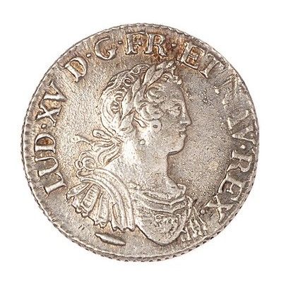null Louis XV (1715-1774)

Quarter of a shield to the 8L 1725 X. 

Dup. : 1672. 

TTB...