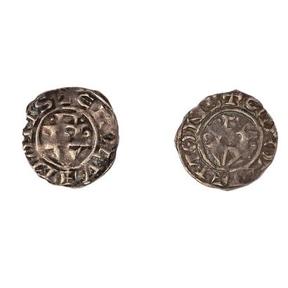null Louis VI (1108-1137)

Lot of 2 denarii. 

Montreuil sur mer.

Dup. 115B & 118V

VG...