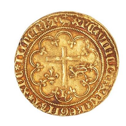 null Henri VI d'Angleterre (1422-1453)

Salut d'or frappé à Amiens (agnel pascal)...